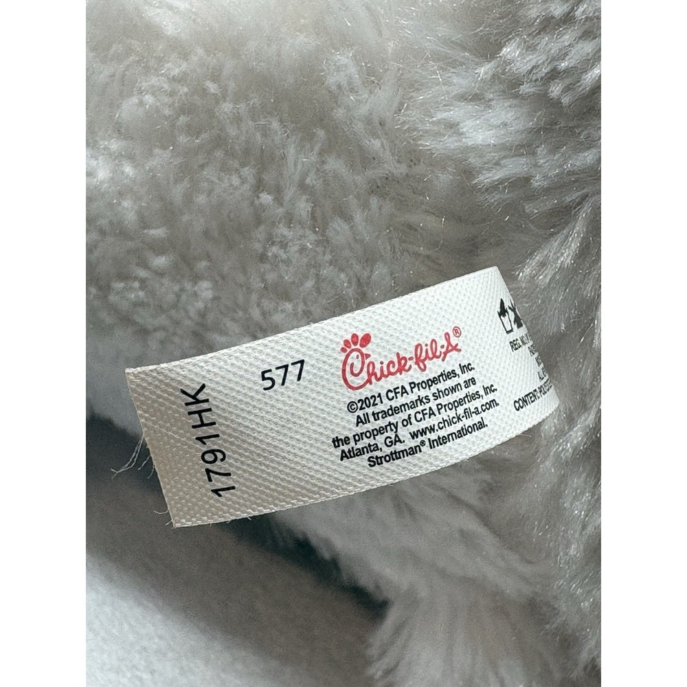 Chick-fil-A Eat Mor Chikin Cow Plush Stuffed Animal 2021 Black White Red - Picture 9 of 12